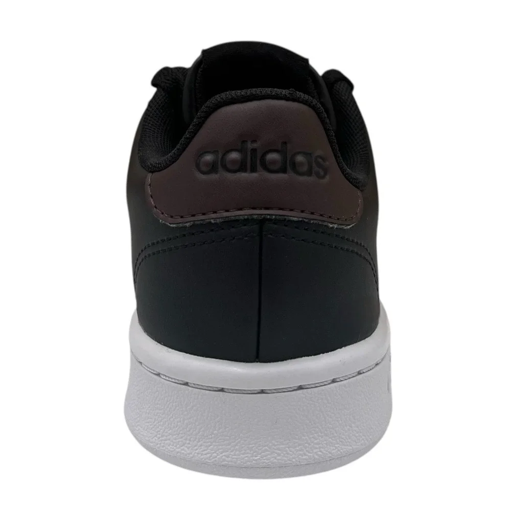 Adidas Advantage Mens Youth Big Boys Casual Low Top Sneaker Size 3.5 Black/Brown